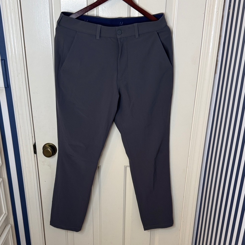 Mizzen+Main Men's Gray Dress Pants